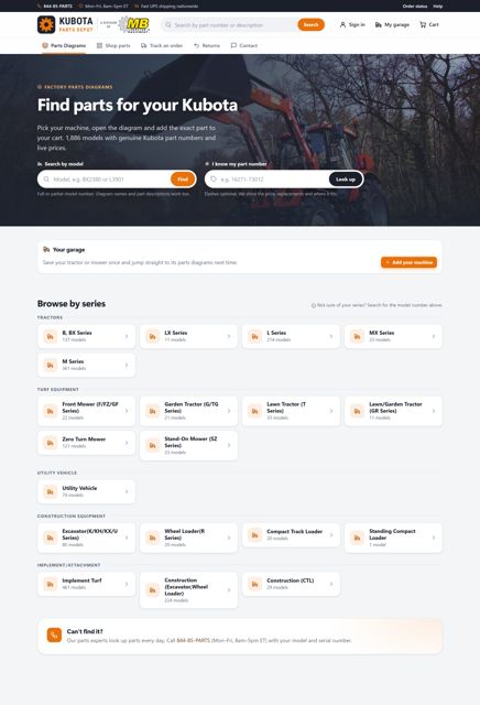 Kubota parts catalog